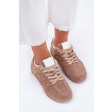 Boto Ladies Sports Shoes Made Of Eco Suede Dark Beige Dorella | ePonuda.com