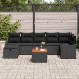  Sjedeća garnitura za vrt 8 kom. poliratan 287,5 x 122,5 x 85 cm | shoptok.hr