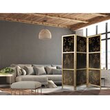  Japanski paravan - Floral Ornaments Carved in Delicate Sepia and Brown Shades 135x172 | shoptok.hr
