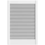  vrata s lamelama (š x v: 494 x 762 mm, vrsta lamela: otvorena, bijele boje)