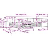  Set vanjskih sofa 7 kom. Prirodna i antracit | shoptok.hr