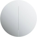  Kupaonski ormarić s okruglim ogledalom LED bijeli 54x54x17,5 cm | shoptok.hr