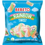 Bebeto gumene bombone marshmallow rainbow twist 60g Cene