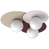  plafonsko svetlo flat 3xE27/15W/230V 55x60 cm bež/krem/bordo | Eponuda.com