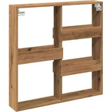 vidaXL Stenska omarica artisian hrast 80x15x80 cm inženirski les | Shoptok.si