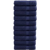 vidaXL Premium brisače 10 kosov modra 70x140 cm 600 g/m2 100 % bombaž Cene