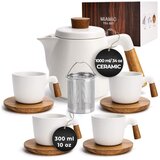 Miamio set za čaj, čajnik 1000 ml + 4x300 ml, bela Cene