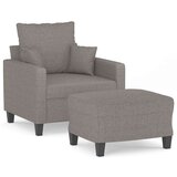  Fotelj s stolčkom za noge taupe 60 cm blago | Shoptok.si
