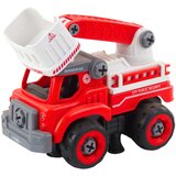 Lean Toys Gasilsko vozilo z vrtljivo roko, daljinsko vodeno, izvijač 2 v 1 | Shoptok.si
