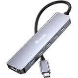 Equip USB-C 6 in 1 Multifunctional Adapter, HDMI 4K /60Hz, USB-C Gen2 x 4 (10Gbps), 100W USB PD Cijene