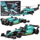  Tehnički blokovi 2 u 1 Formula 1 trkaći automobil helikopter 736 kom naljepnica ZA5730 | shoptok.hr