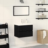 vidaXL ormar za sudoper s umivaonikom Crni hrast Konstruirano drvo, ormar za sudoper Crni hrast 60x38.5x45 cm Konstruirano drvo | shoptok.hr