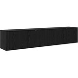  Zidni TV ormar set Zidne 2 pcs Crni hrast 100 x 34,5 x 40 cm | shoptok.hr