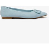 Resti Blue women's pointed-toe ballerinas with embellishment on the nose Tidita | Shoptok.si
