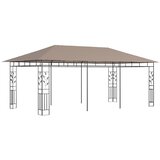  Sjenica s mrežom protiv komaraca 6x3x2,73 m smeđe-siva 180 g/m² | shoptok.hr