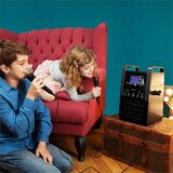 Auna KA8P-V2 BK, ČRNA, KARAOKE SESTAV S CD PLAYERJEM, AUX, 2 MIKROFONA | Shoptok.si