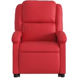  Masažni naslonjač na podizanje od umjetne kože crveni | shoptok.hr