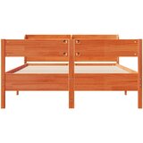  Okvir kreveta bez madraca voštano smeđi 135x190 cm od borovine | shoptok.hr