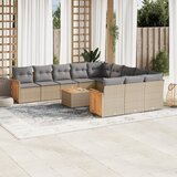 Maison Chic Seti vrtnega pohištva - Vrtna garnitura - Vrtni pohištvo set 12-delna z blazinami bež poli ratan, (21815432) | Shoptok.si
