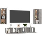  5-dijelni set TV ormarića siva boja betona od iverice | shoptok.hr