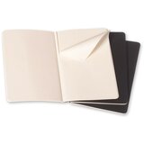 Moleskine Beležnica Cahier Journals PKT mehke platnice, črn - karo, 3 kosi | Shoptok.si