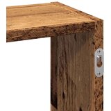 vidaXL Zidna polica Staro drvo 159x18x66 cm Konstruirano drvo | shoptok.hr