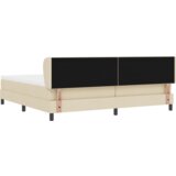  Zložljivo ležišče z vzmetnico Krema 200x200 cm Tkanina, (22053031) | Shoptok.si