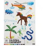 A4 karton u boji – 10 boja, 20 listova, 300 GSM | Eponuda.ba