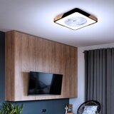  Brilagi-LED prigušiva svetiljka sa ventilatorom LED/30W/230V 3000-6500K crna/hrast + daljinski upravljač | Eponuda.com