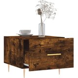 vidaXL klubske mizice 2 kosa dimljeni hrast 50x50x40 cm inženirski les | Shoptok.si