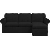 SOFA Crna 215 x 138 x 80 cm tkanina | shoptok.hr