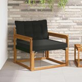  Set vanjskih sofa Čvrsto drvo akacije i Textilene Prirodna | shoptok.hr
