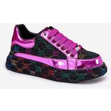 GOE Women's Decorated Sneakers On Platform Black | Shoptok.si