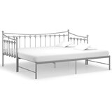  Okvir za krevet na razvlačenje sivi metalni 90 x 200 cm | shoptok.hr