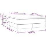  s oprugama i madracem plavi 120 x 200 cm od tkanine | shoptok.hr