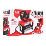  Dječji set alata s postoljem i 46 elemenata - -crno/crveni | shoptok.hr