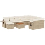  11-dijelni set vrtnih sofa od poliratana s jastucima bež | shoptok.hr