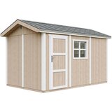 Timbela Vrtna hišica vrhunske kakovosti 8,68 m² - V252x250x412 cm - s tlemi in bitumenskimi ploščicami - M914-TERRA BROWN, (5000117209) | Shoptok.si