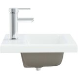  Ugradbeni umivaonik sa slavinom 42x39x18 cm keramički bijeli | shoptok.hr