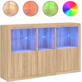  Komoda s LED svjetlima boja hrasta sonome 162 x 37 x 100 cm | shoptok.hr