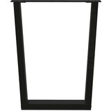 vidaXL Noge za blagovaonski stol V-oblik 2 kom crne 60x(72-73,3) cm | shoptok.hr