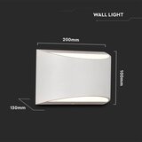  LED spoljno zidno svetlo LED/9W/230V 4000K IP54 belo | Eponuda.com