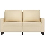 vidaXL Kavč dvosed krem 120 cm blago | Shoptok.si