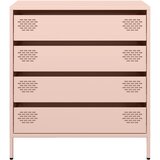  Komoda ružičasta 68x39x73,5 cm hladno valjani čelik | shoptok.hr