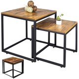  Set stolića za dnevni boravak 2u1 Rustic Square - 45x50cm & 40x45cm Cene