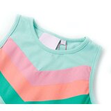  Dječja haljina s vezicom svijetla boja mente 128 | shoptok.hr