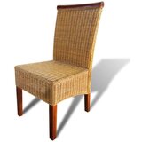  Jedilni stoli 4 kosi rjavi naravni ratan, (20624655) | Shoptok.si