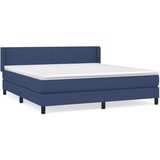  Box spring postelja z vzmetnico modra 180x200 cm blago, (20894955) | Shoptok.si