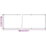  Pokrivač za biljke s rupicama 1x8 m polietilen | shoptok.hr