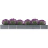 vidaXL Visoka greda pocinkano jeklo 480x80x45 cm siva, (20618638) Cene